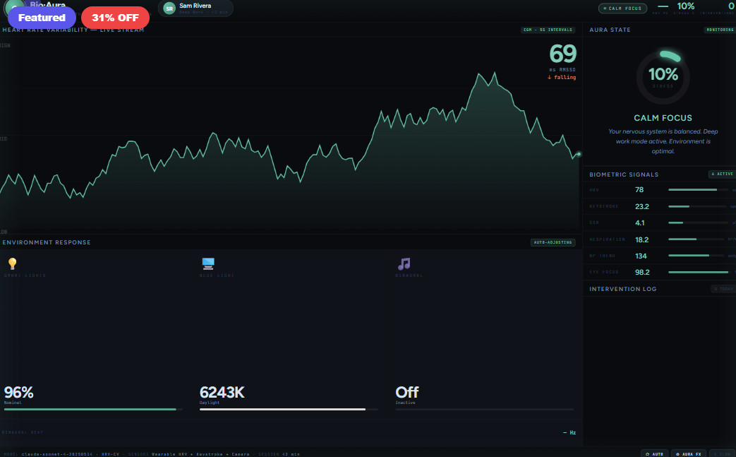 BIO·AURA — Continuous Stress Decoupling