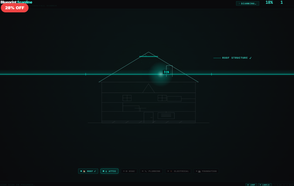 Blueprint Scanline — Building Inspection