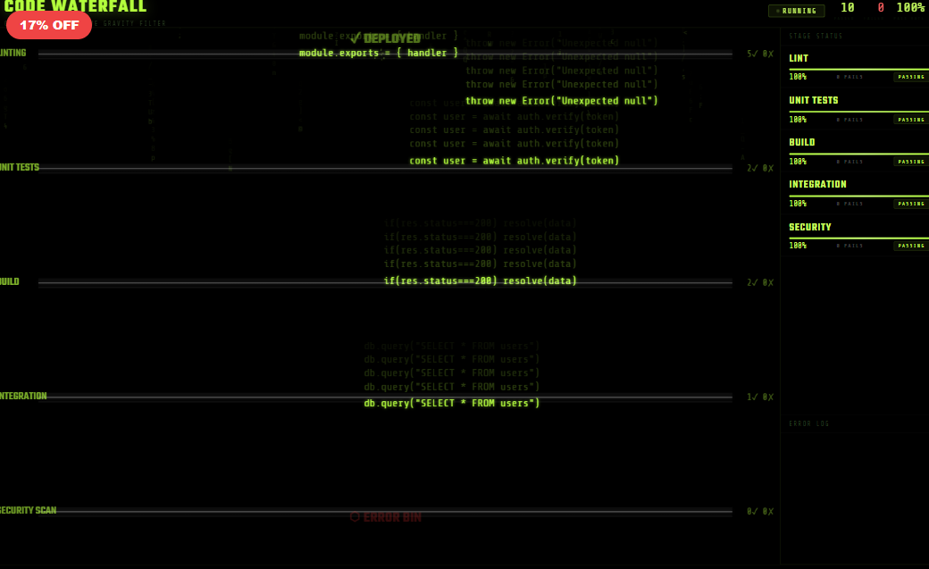Code Waterfall — CI/CD Pipeline