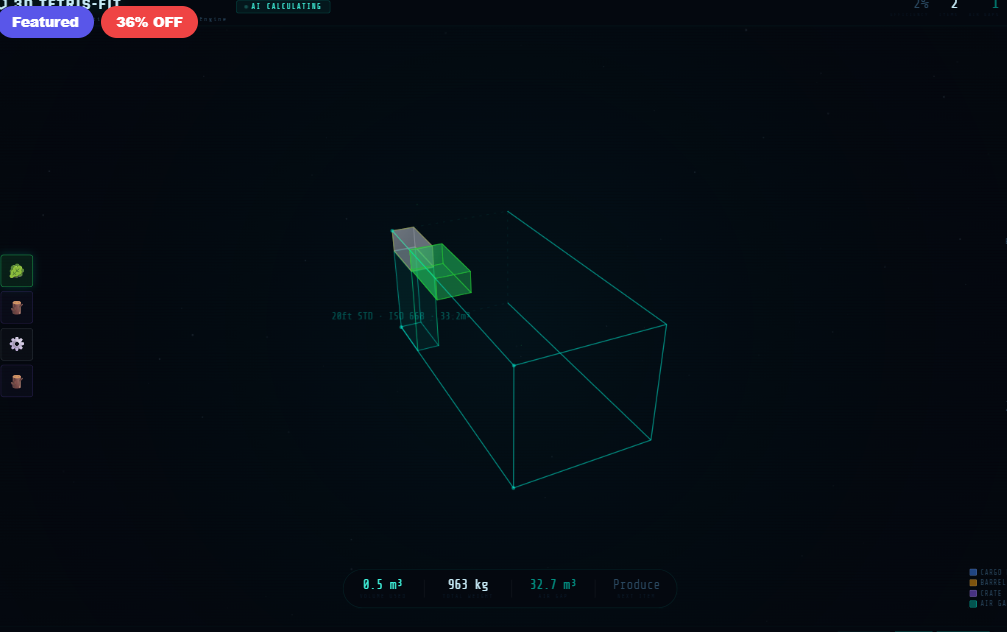 3D TETRIS-FIT — Container Optimization