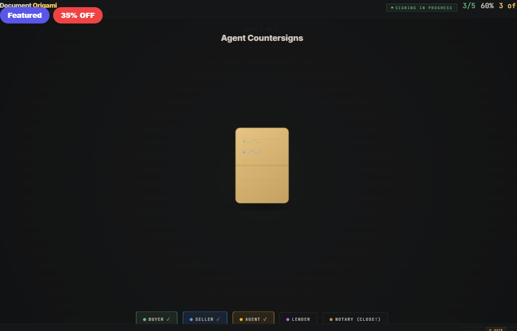 Document Origami — Closing Process