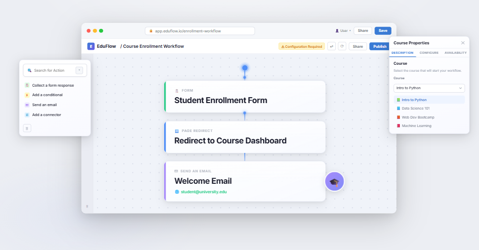 EduFlow Course Enrollment