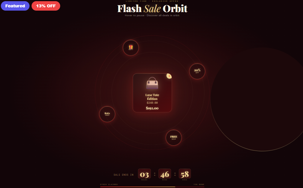 Flash Sale — Countdown Orbit