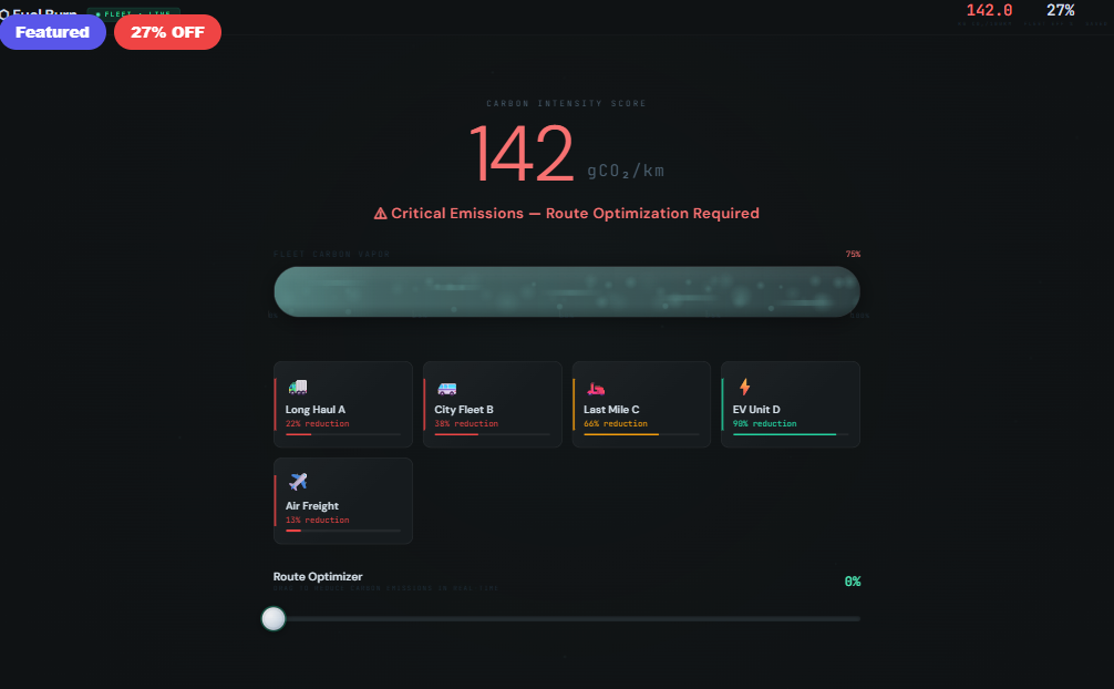FUEL BURN — Sustainability Gauge