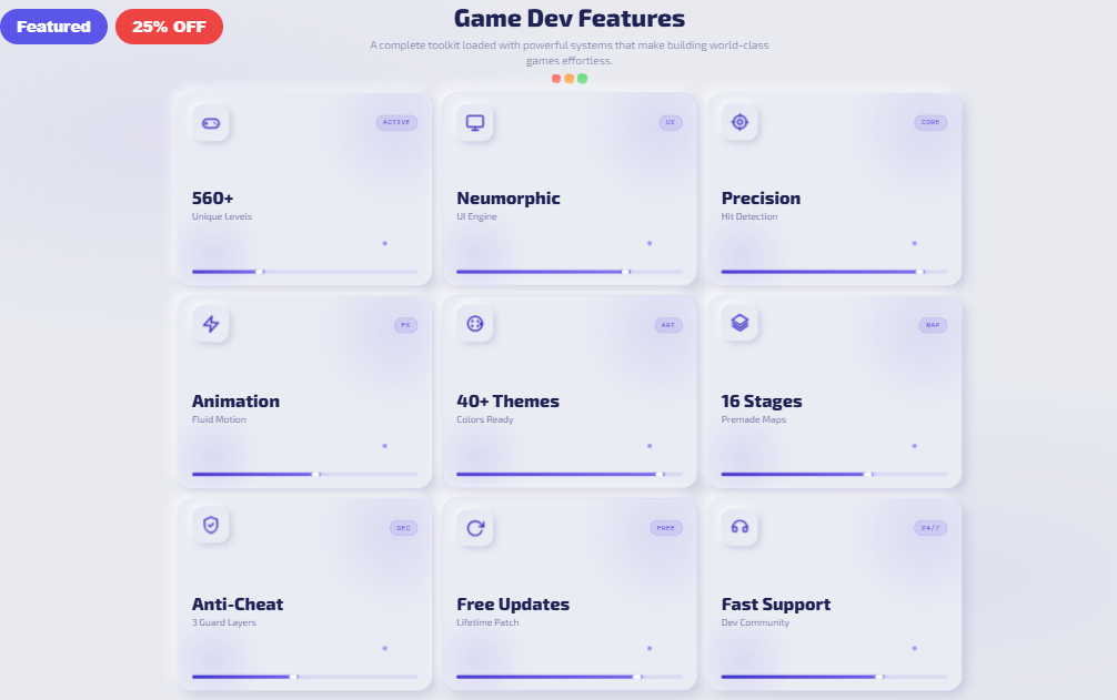 Game Dev Features