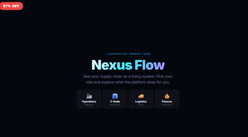 NEXUS FLOW — Interactive Product Demo