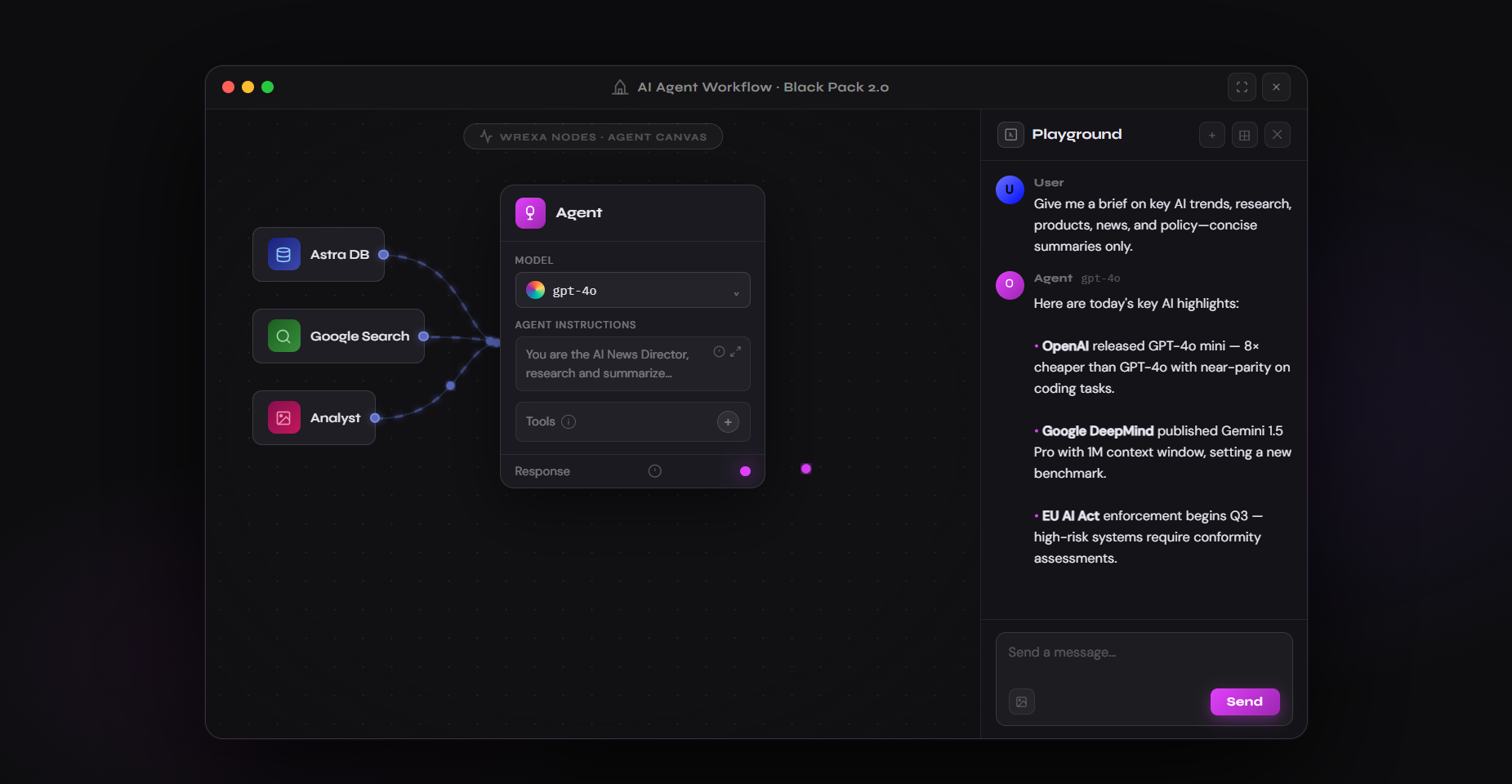 AI Agent Workflow · Black Pack 2.0