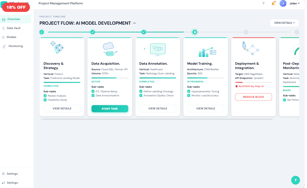 AI Development Agency – Project Management Platform