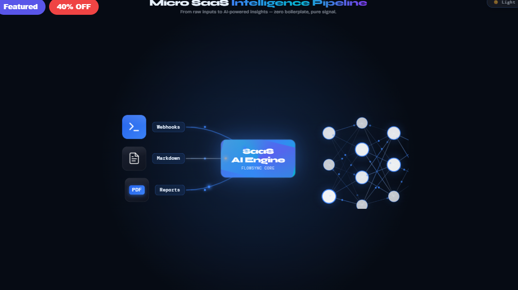 Micro SaaS Intelligence Pipeline