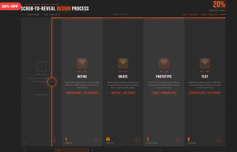 Scrub-to-Reveal · Design Sprints